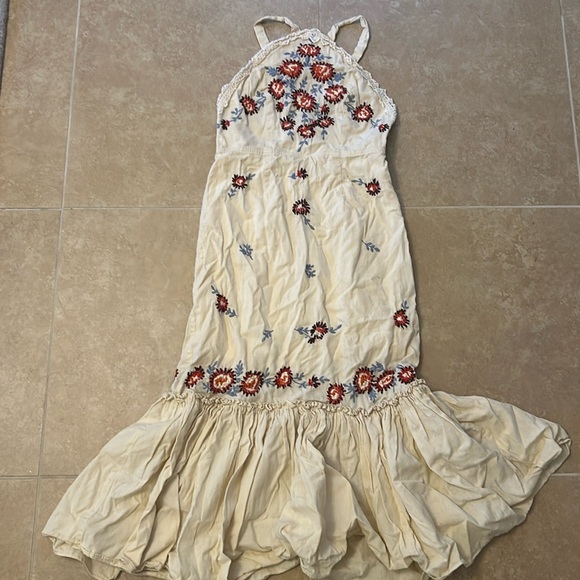 Free People Chrysanthemum Kiss Embroidered Midi Dress - Picture 3 of 4